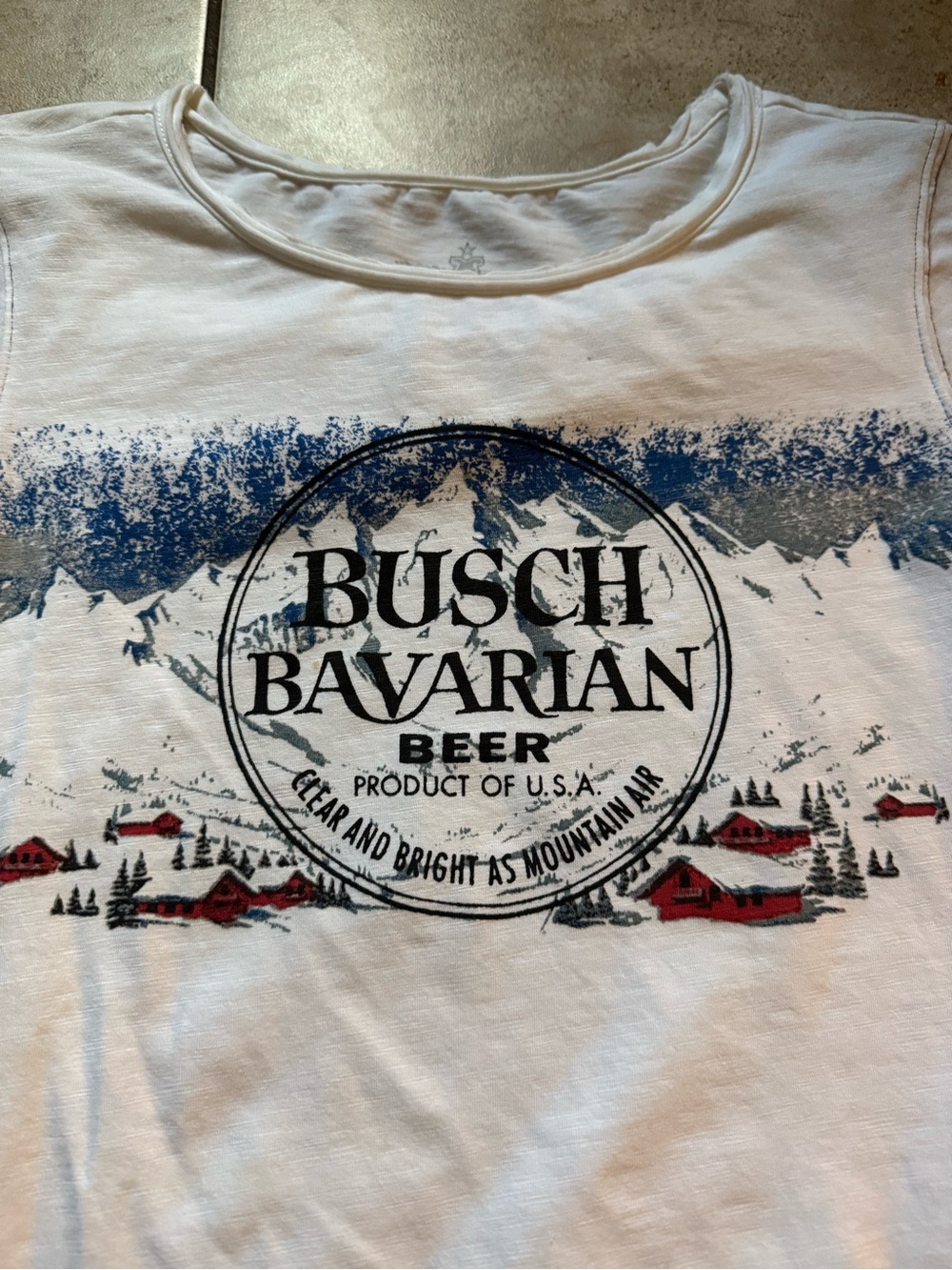 Busch Bavarian White Graphic Women's Tee